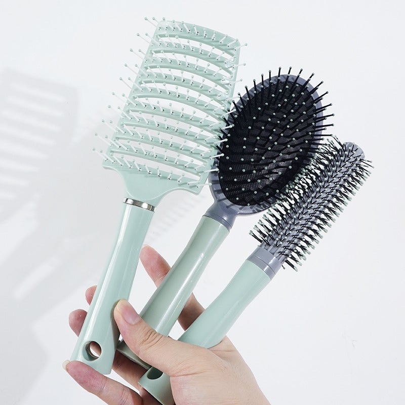 Big Bay Comb Hair Root Fluffy High Cranial Top Air Cushion Massage Anti-Static Bag Styling Rolled Chop Long Roll Artifact Hollow Comb - Image 4